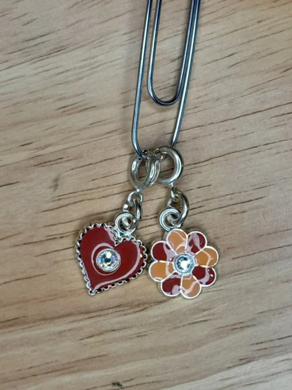 Gymboree Heart and Flower Charms Vintage 2005 Winter Tyrolean Lure Line